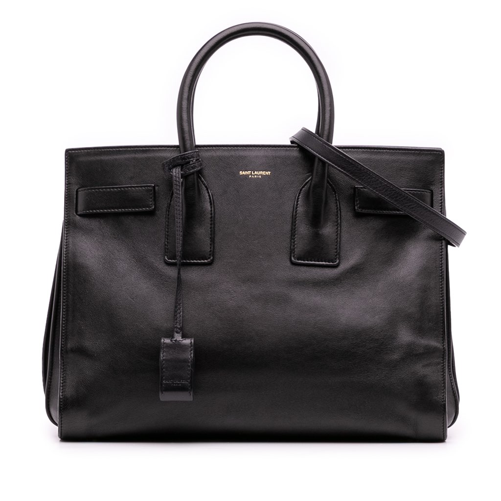 Saint Laurent Small Leather Sac De Jour Satchel