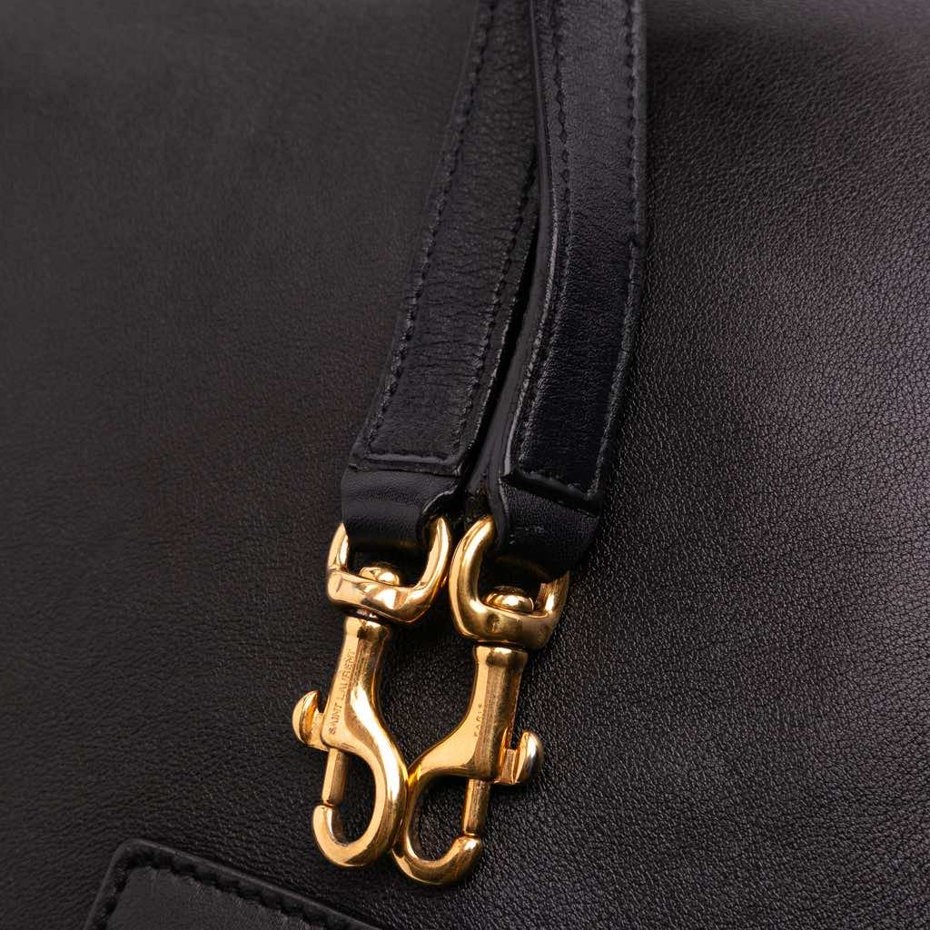 Saint Laurent Small Leather Sac De Jour Satchel - Image 13