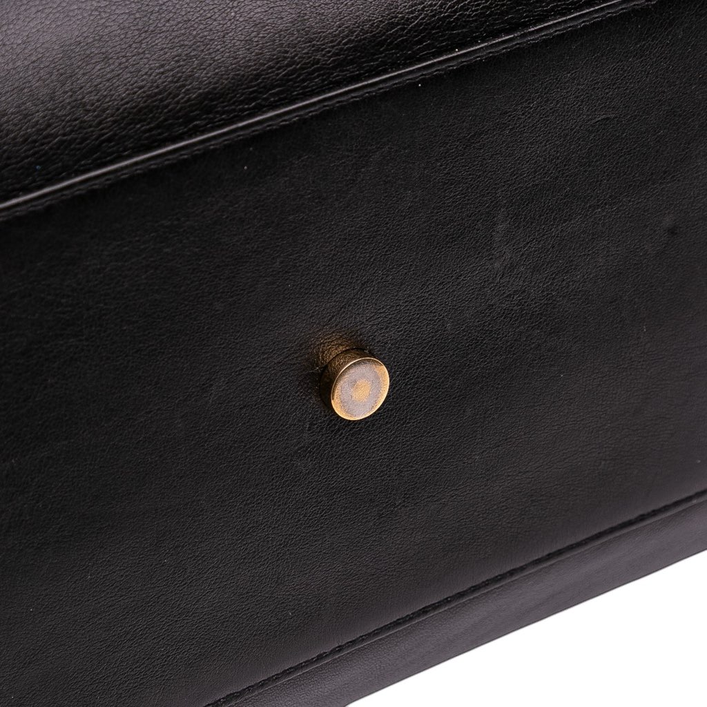 Saint Laurent Small Leather Sac De Jour Satchel - Image 10