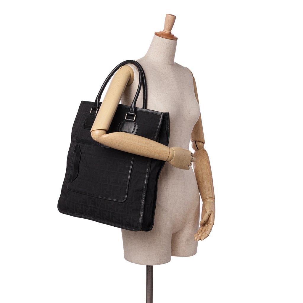 Fendi Zucca Canvas Tall Tote - Image 11