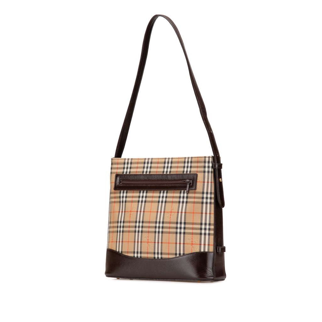 Burberry Haymarket Check Canvas Shoulder Bag - 2