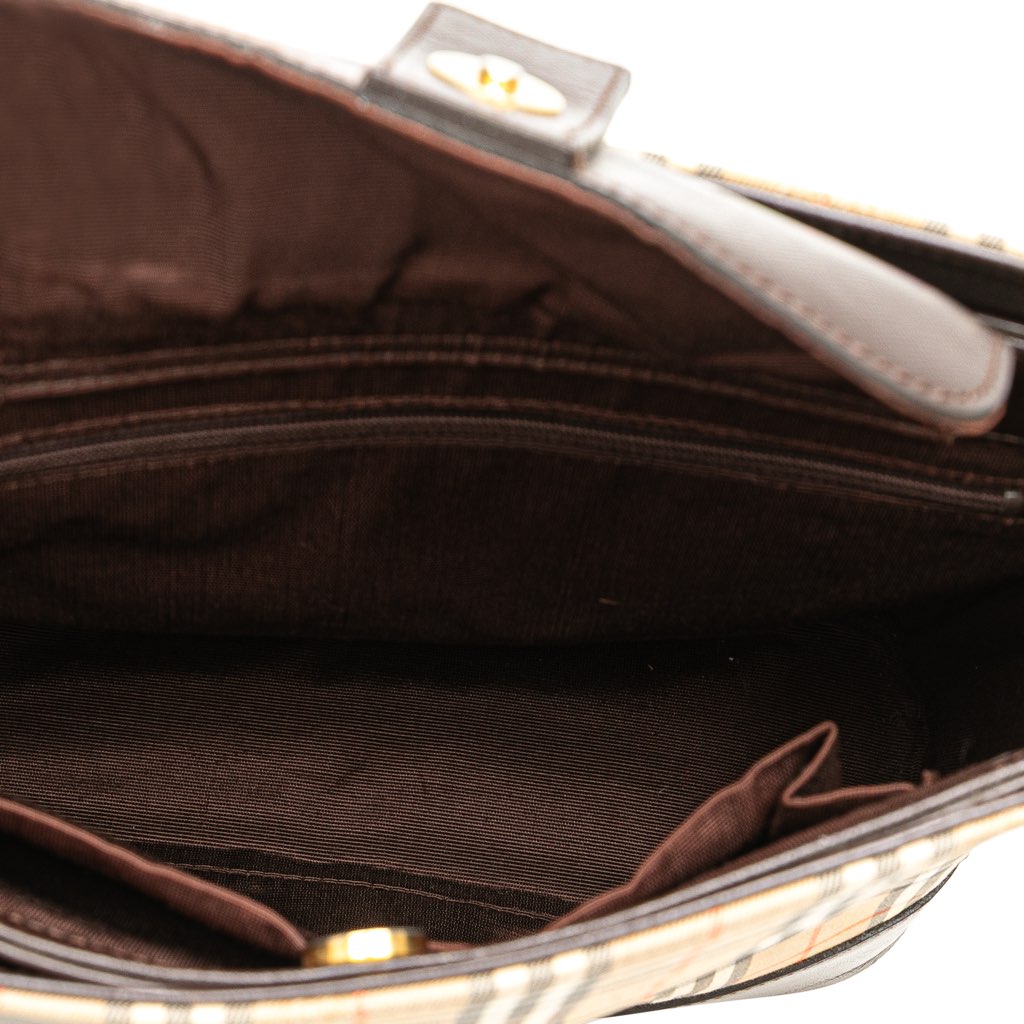 Burberry Haymarket Check Canvas Shoulder Bag - 4