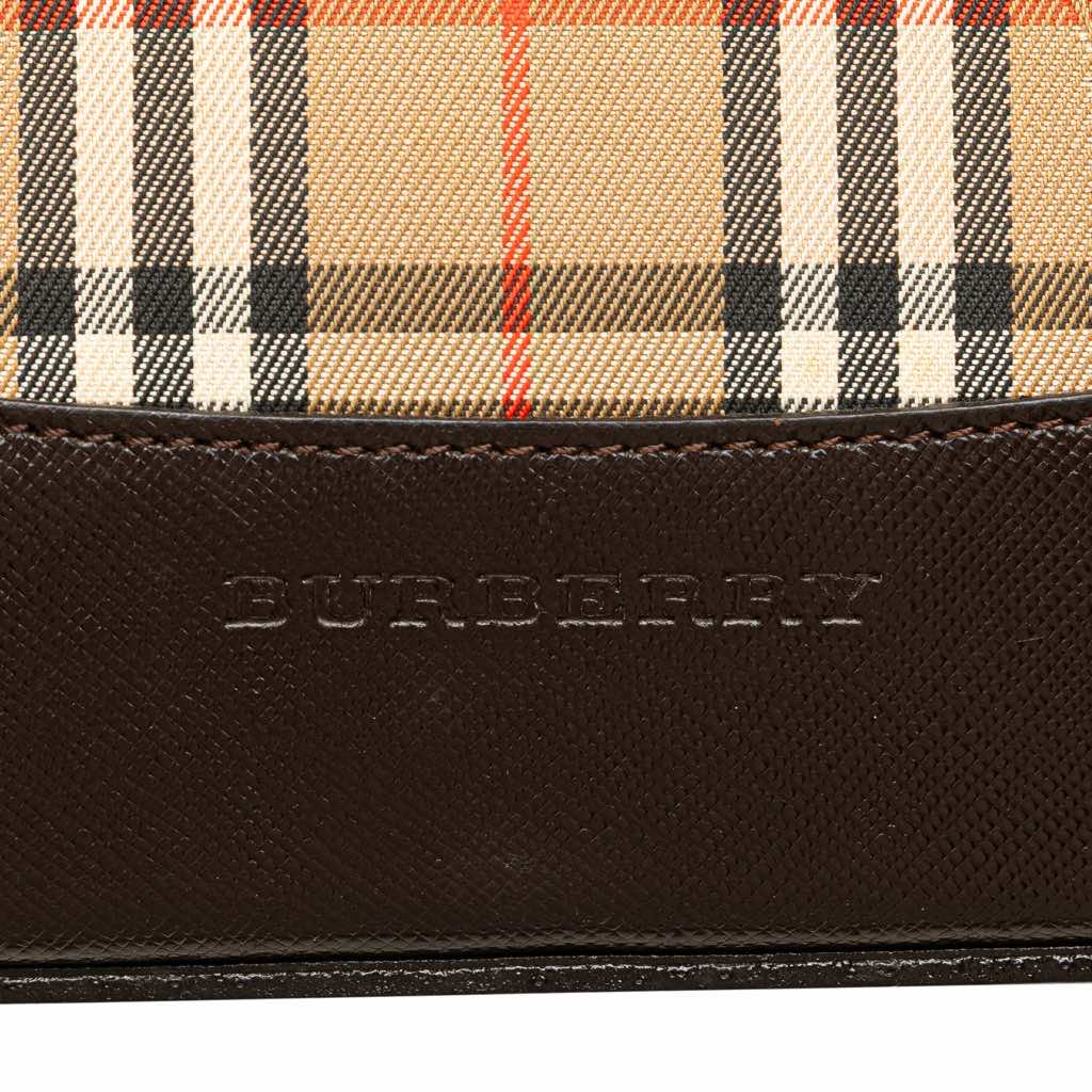 Burberry Haymarket Check Canvas Shoulder Bag - 5