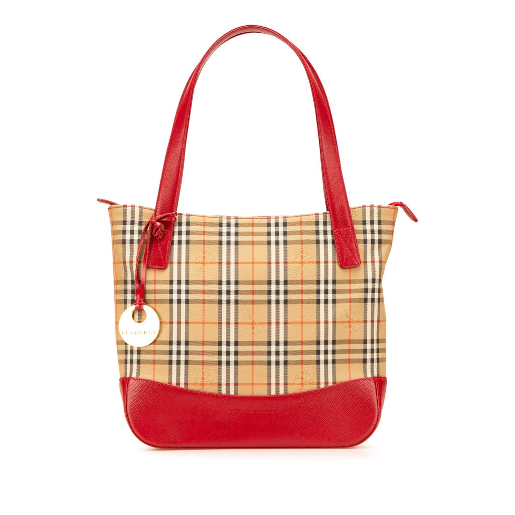 Burberry Haymarket Check Canvas Handbag