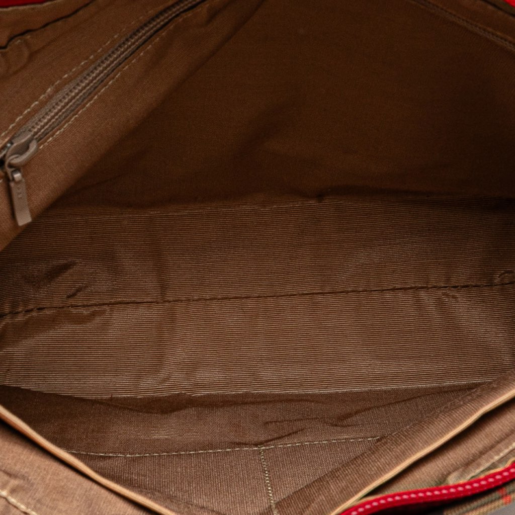 Burberry Haymarket Check Canvas Handbag - 4