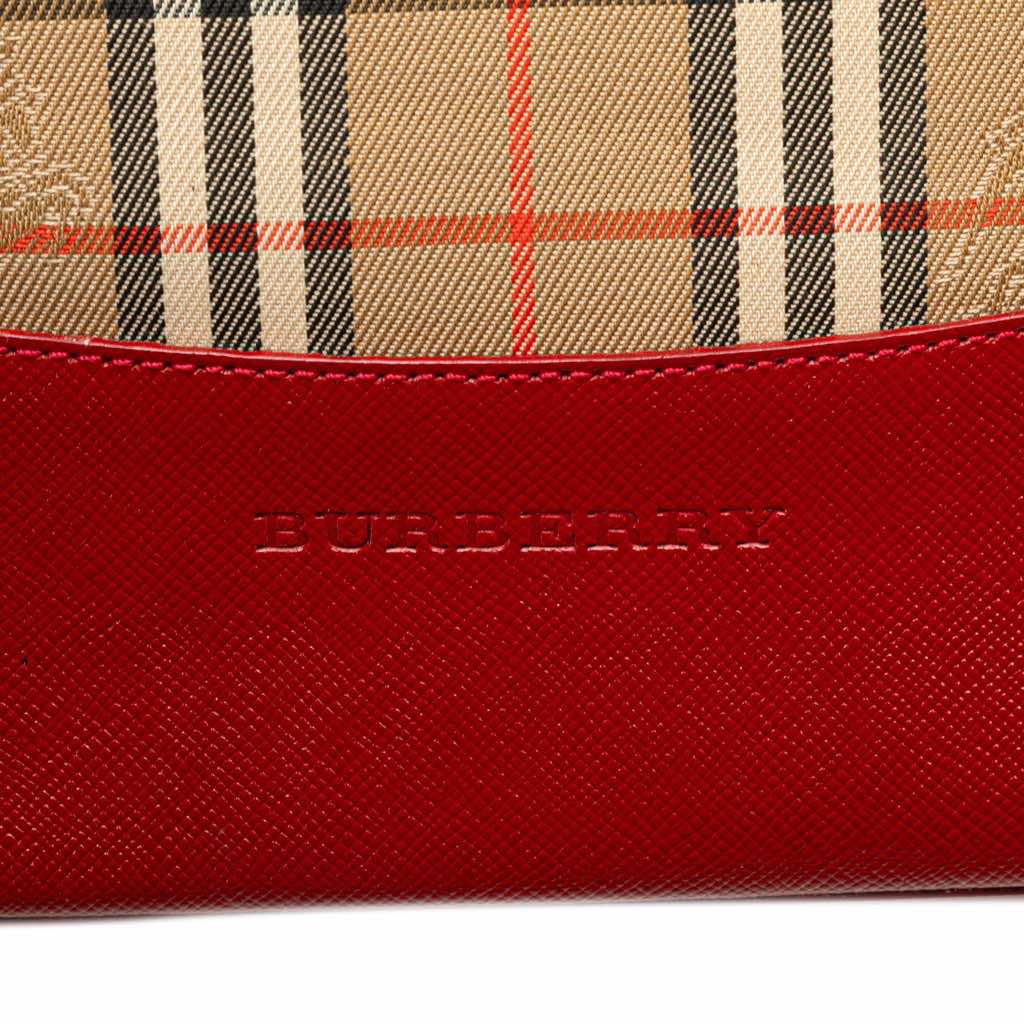 Burberry Haymarket Check Canvas Handbag - Side view