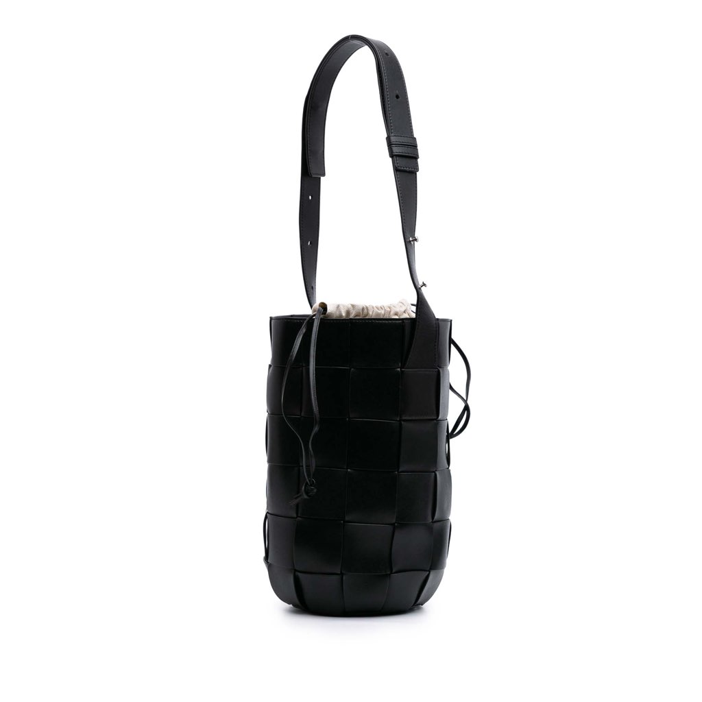 Bottega Veneta Nappa Intrecciato Casette Lantern Bucket - Back view