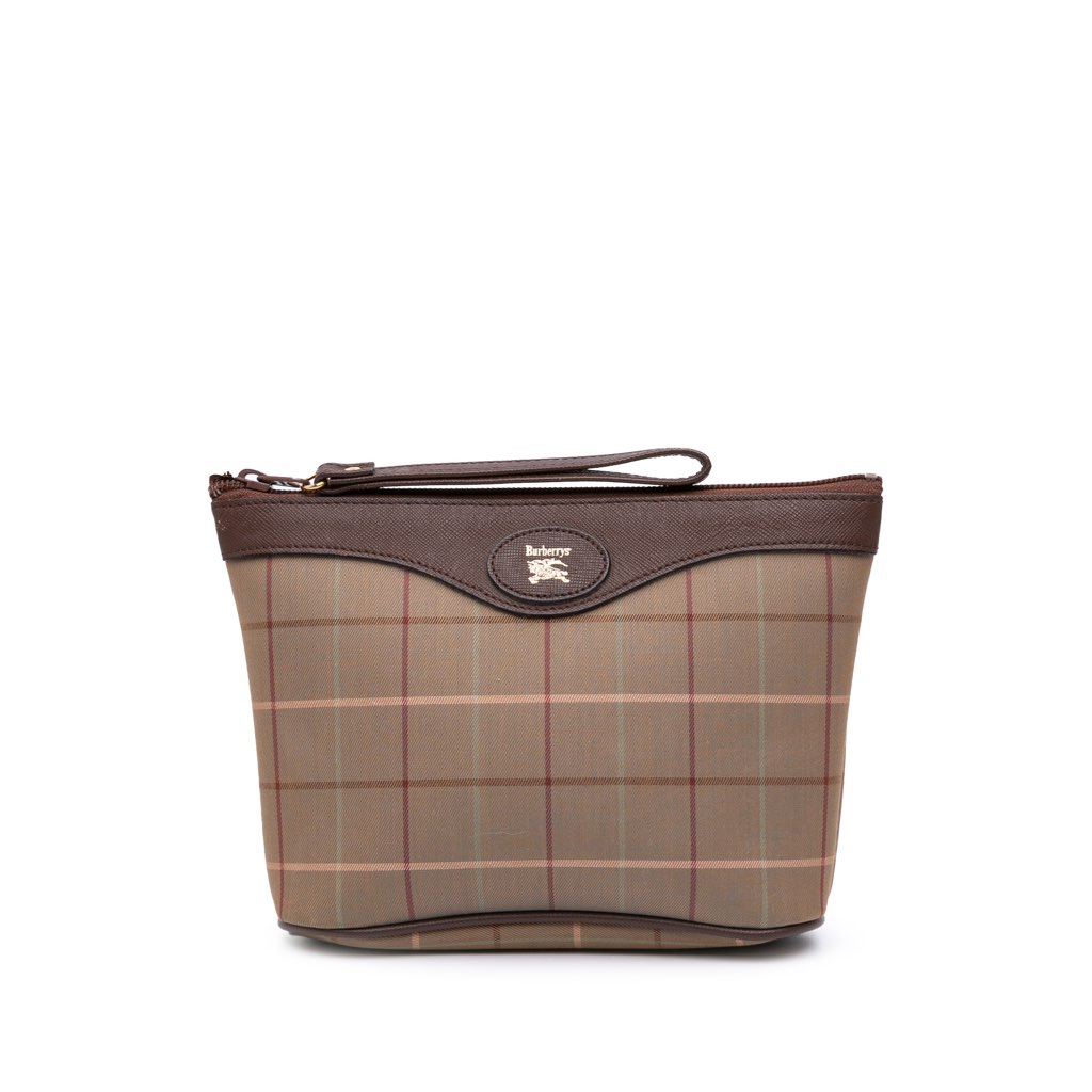 Burberry Vintage Check Canvas Clutch