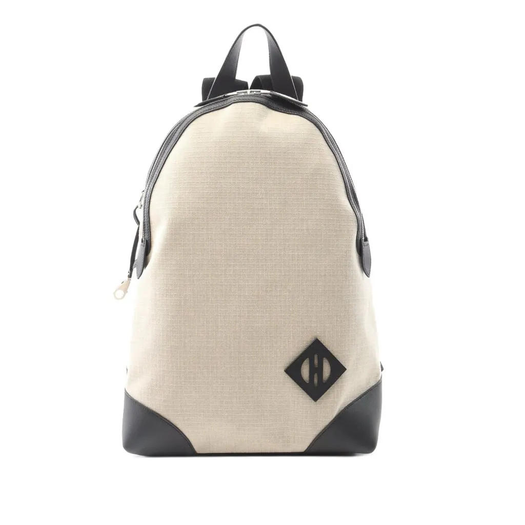 Hermès Bivouac and Swift Allback Backpack Brown Canvas Good - Front View