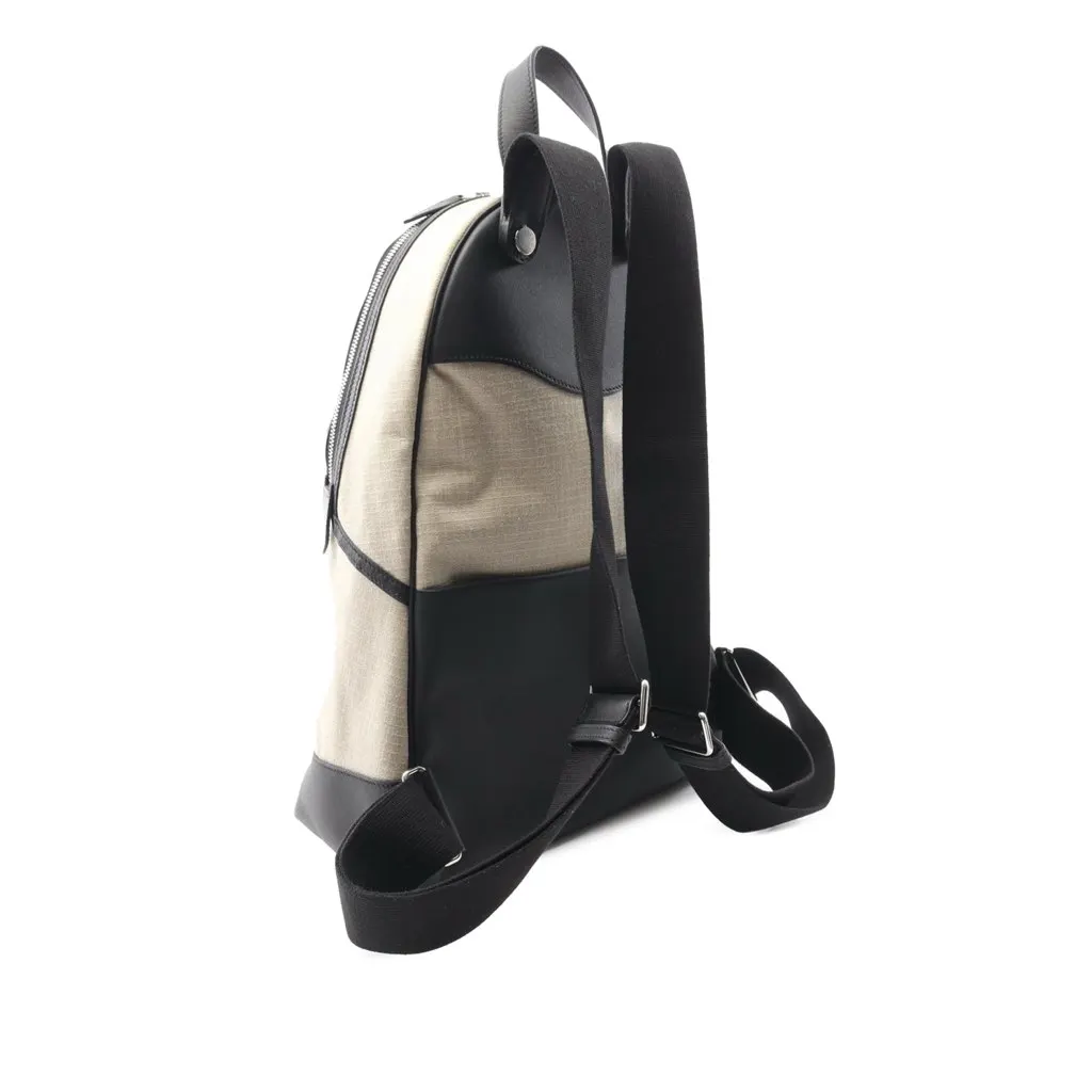 Hermès Bivouac and Swift Allback Backpack Brown Canvas Good - Back View