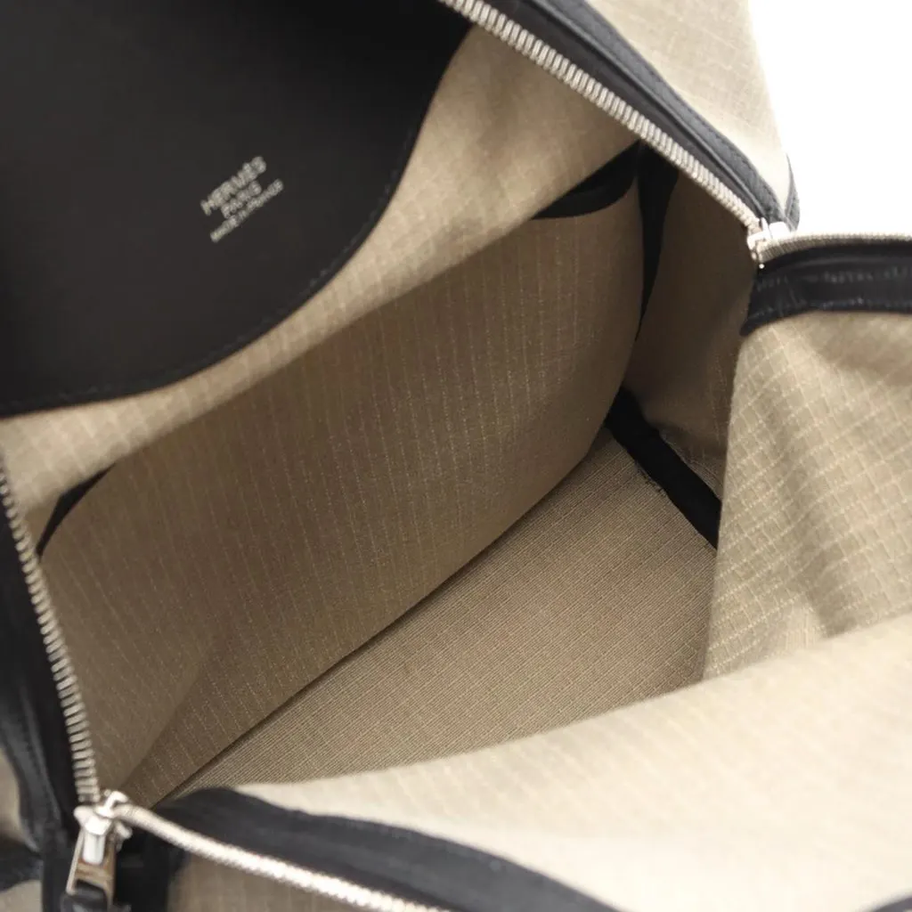 Hermès Bivouac and Swift Allback Backpack Brown Canvas Good - Inside View