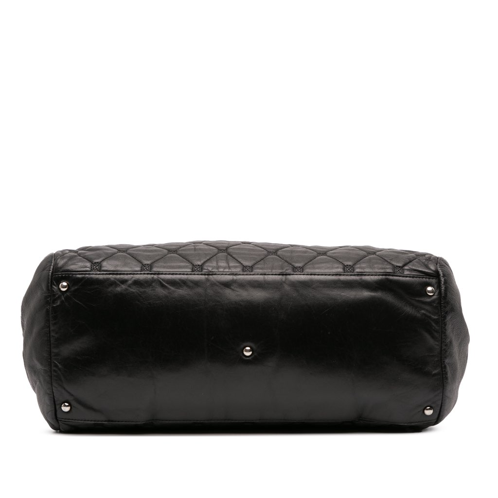 Chanel Quilted Lambskin Hidden Chain Bowler Bag - Image 6