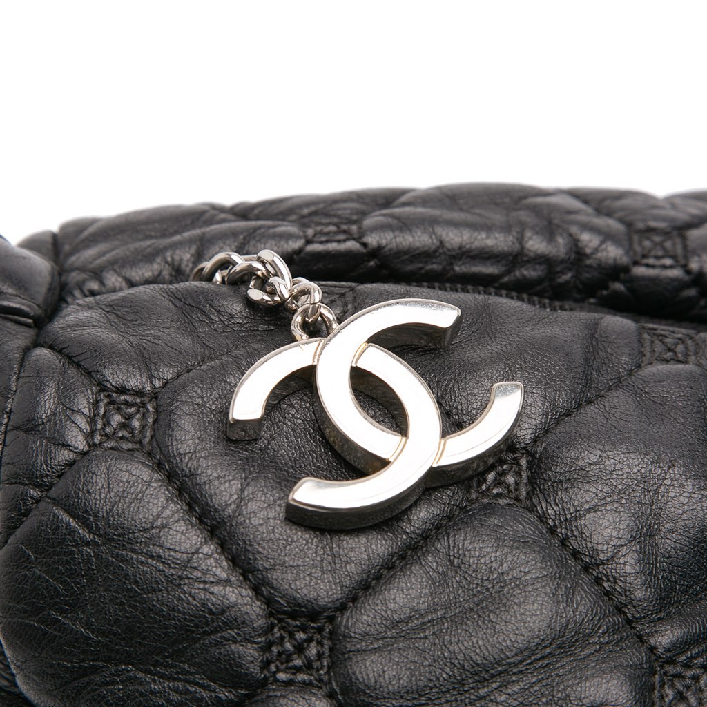 Chanel Quilted Lambskin Hidden Chain Bowler Bag - Image 10