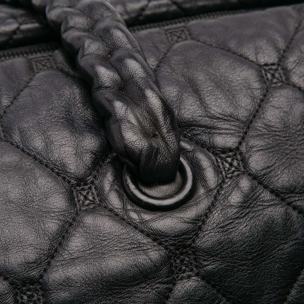 Chanel Quilted Lambskin Hidden Chain Bowler Bag - Image 11