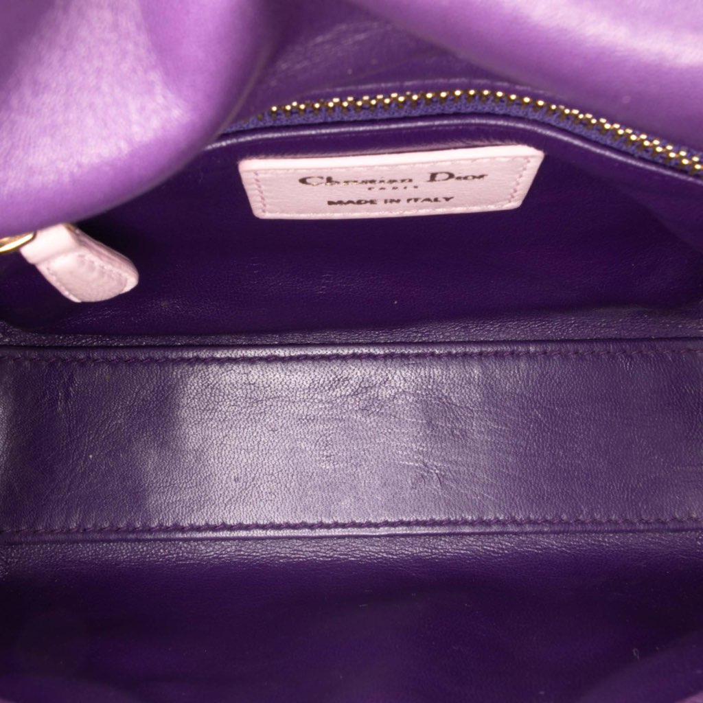 Dior Mini Tricolor Lambskin Cannage Lady Dior - 4