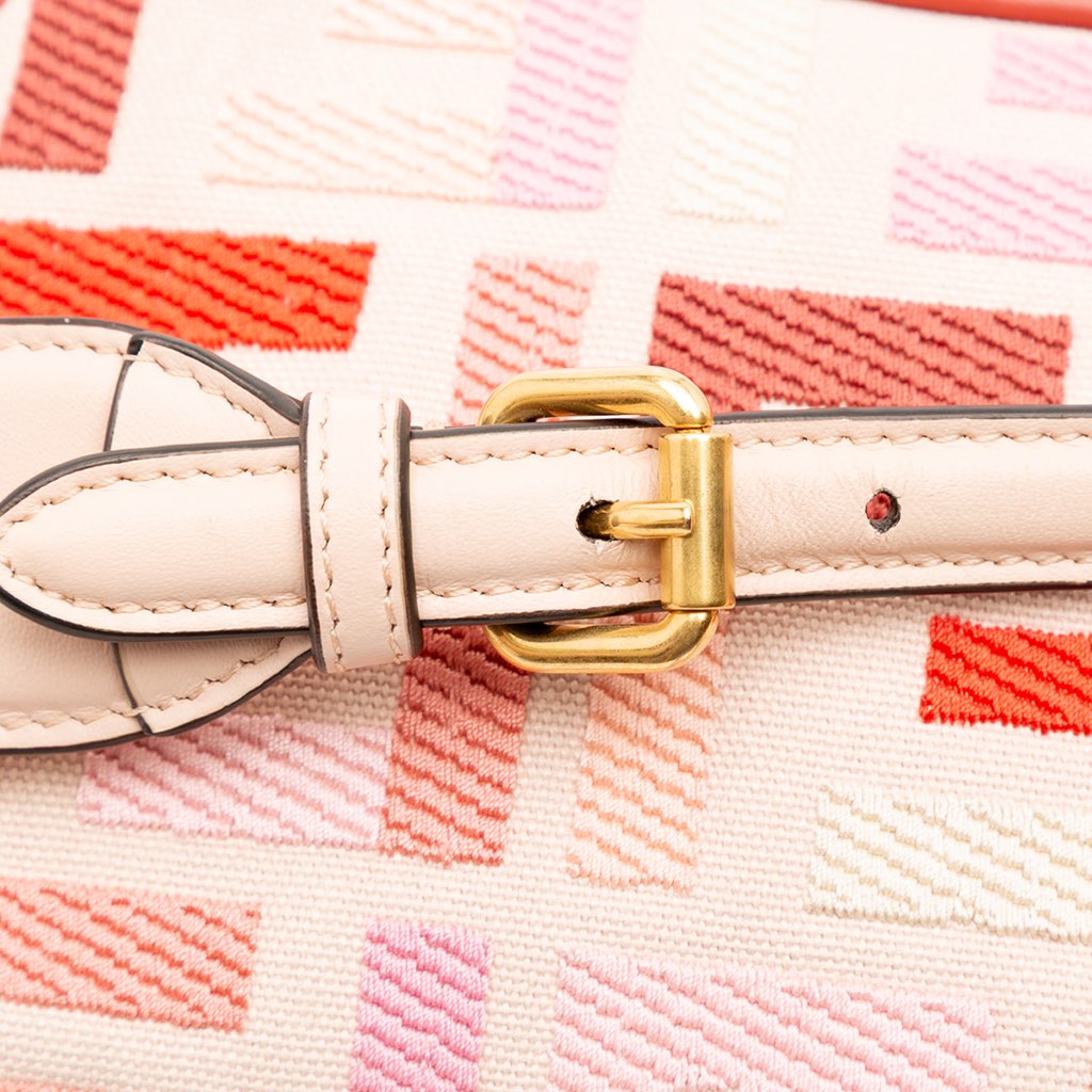 Fendi Mini Zucca Embroidered Baguette Satchel - Image 13