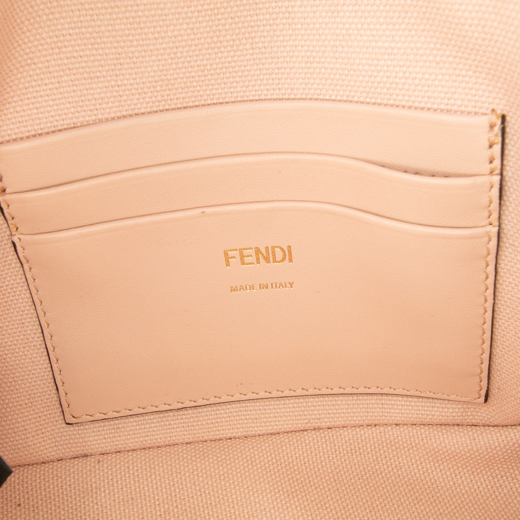 Fendi Mini Zucca Embroidered Baguette Satchel - Side view