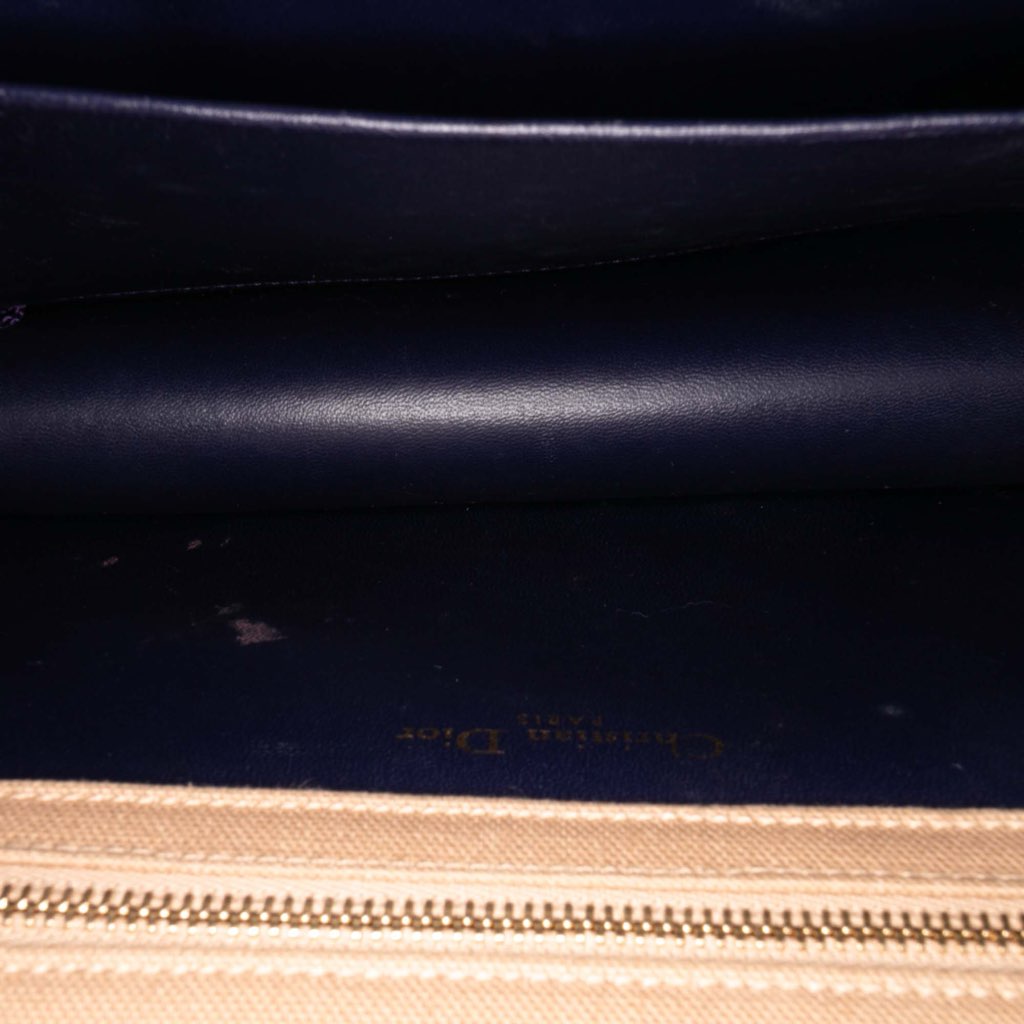 Dior Medium Oblique Canvas and Velvet Diorama Flap - 4