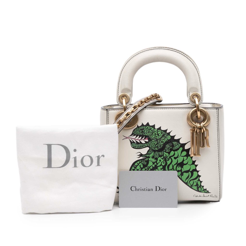 Dior Limited Edition Niki De Saint Phalle Mini Calfskin Dragon Lady Dior - Image 12