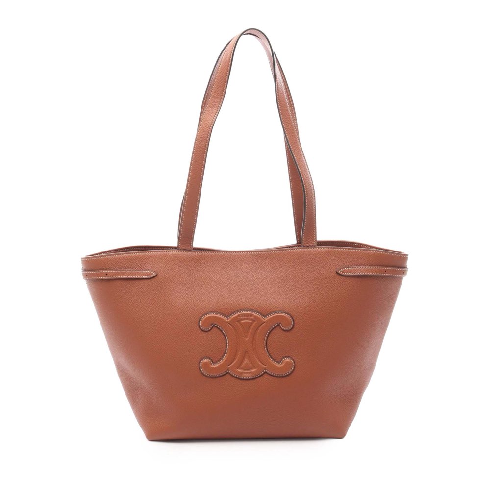 Celine Small Calfskin Cabas Cuir Triomphe Anais Tote