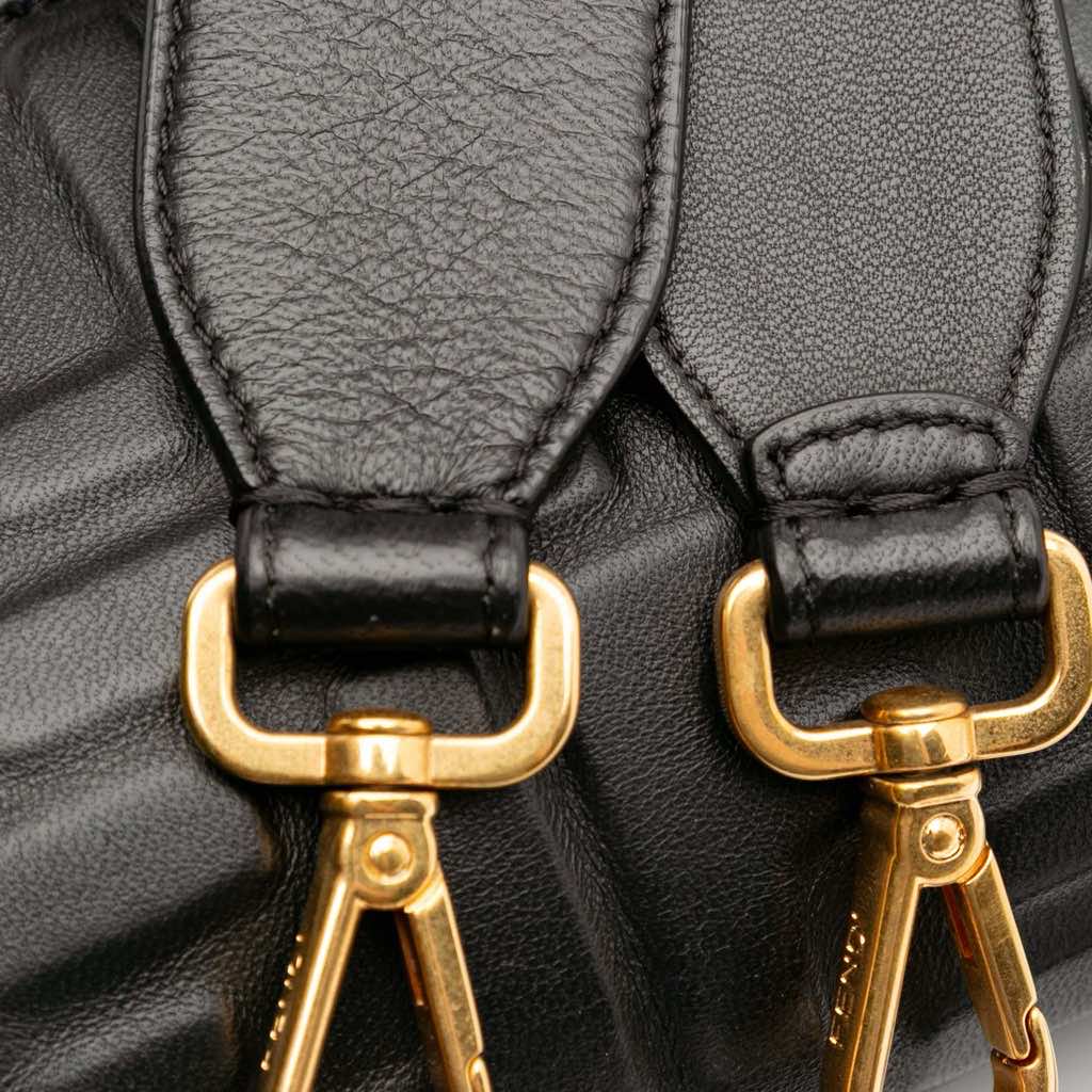 Fendi Zucca Embossed Leather Baguette Satchel - Image 10