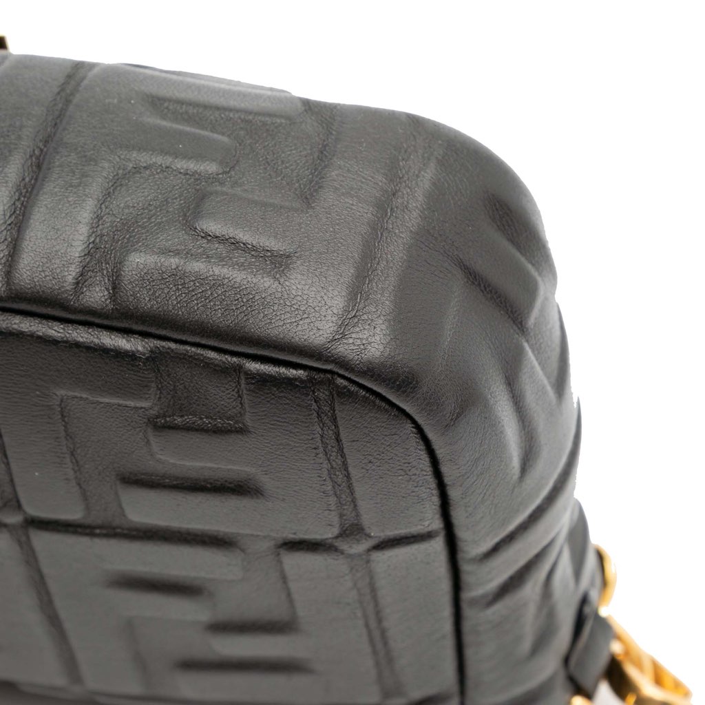 Fendi Zucca Embossed Leather Baguette Satchel - Image 12