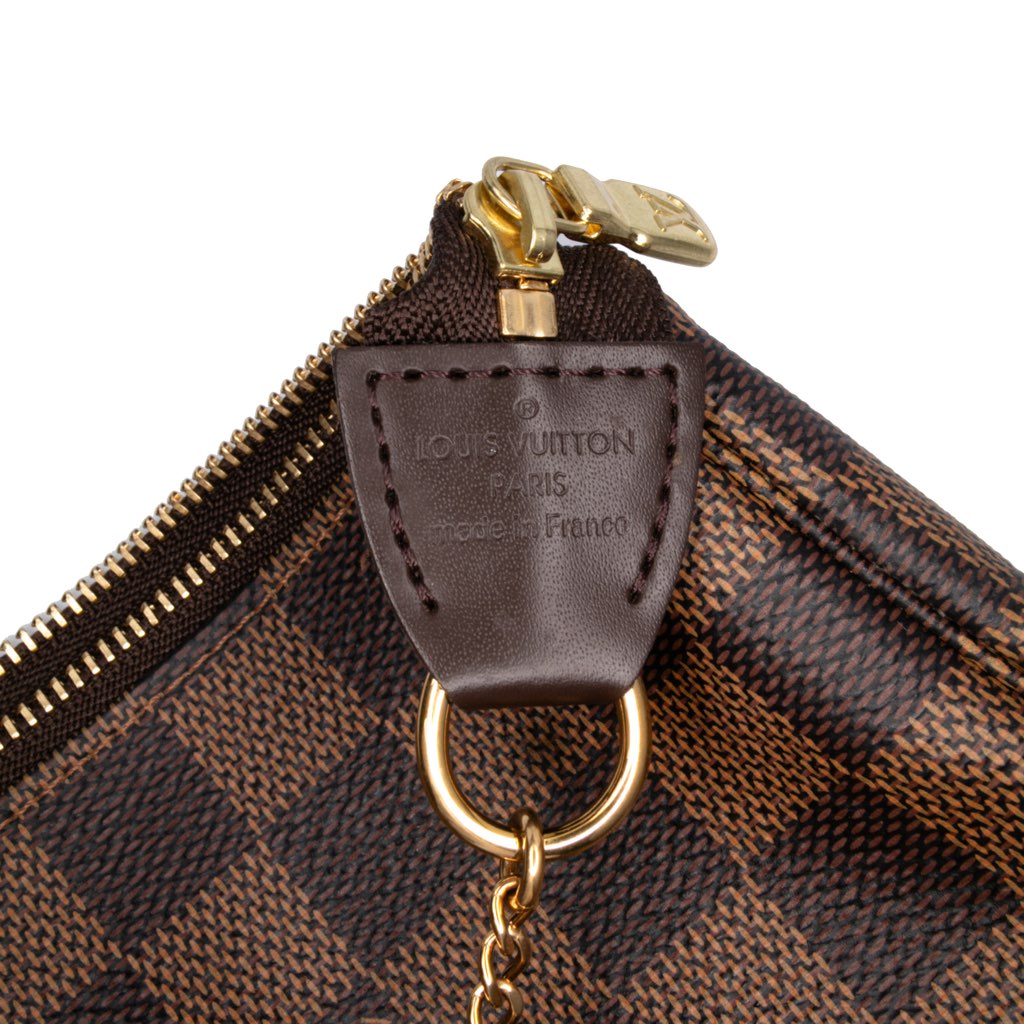 Louis Vuitton Damier Ebene Mini Pochette Accessoires - Side view