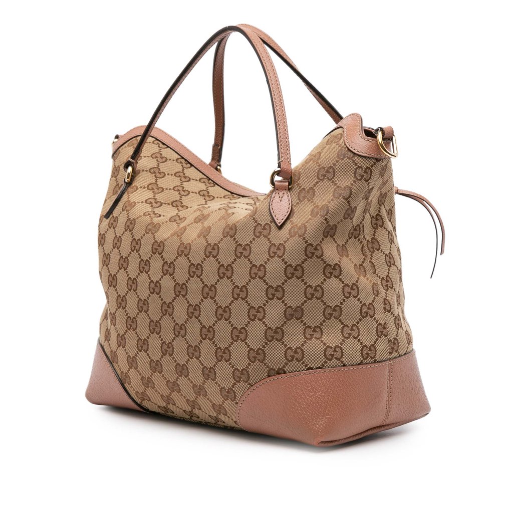 Gucci Medium GG Canvas Bree Satchel - Back view