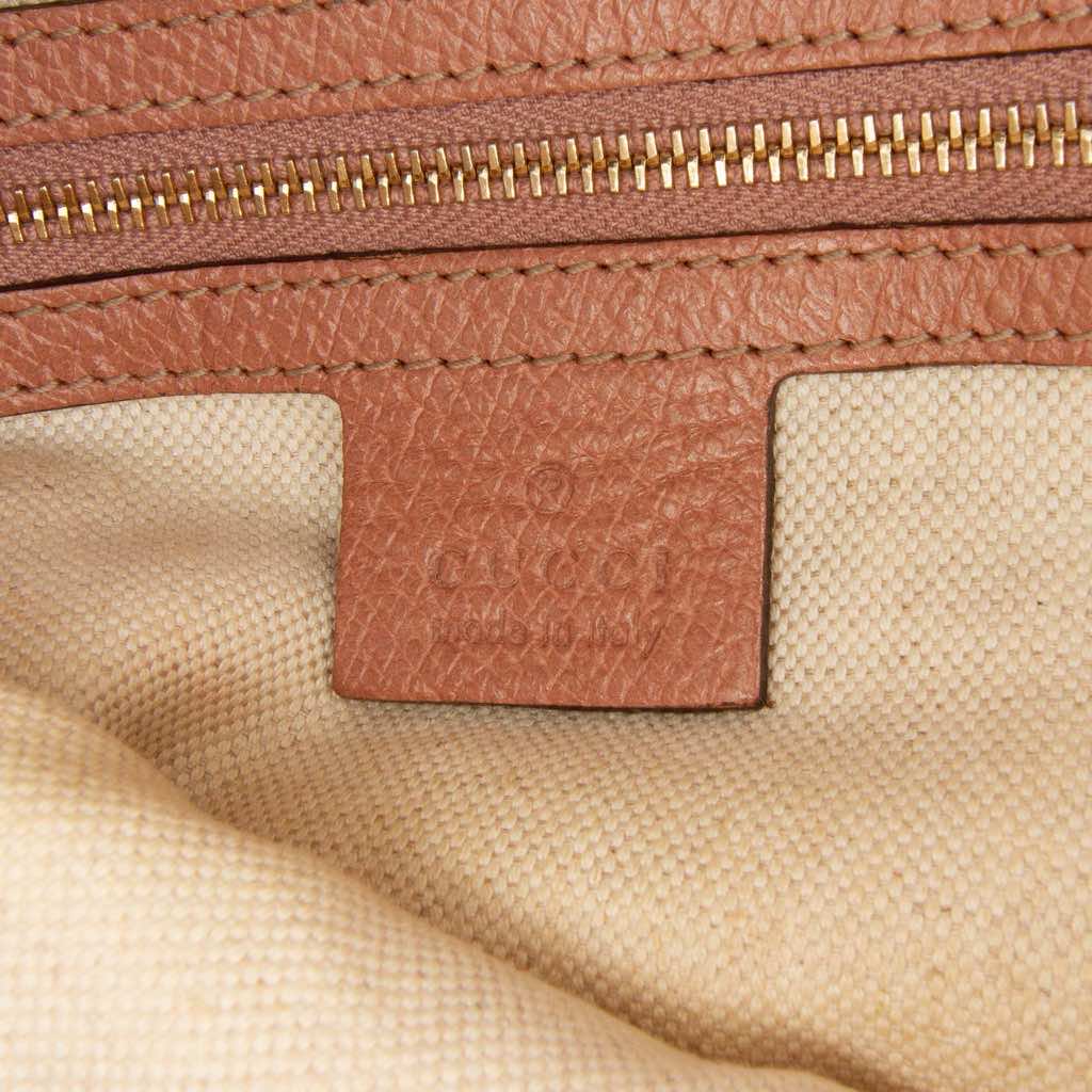 Gucci Medium GG Canvas Bree Satchel - Side view