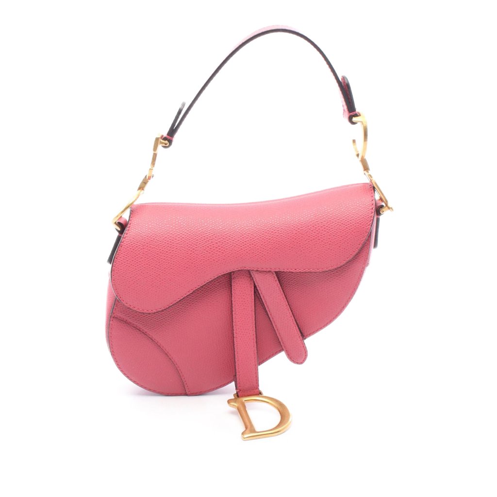 Dior Mini Grained Calfskin Saddle Bag