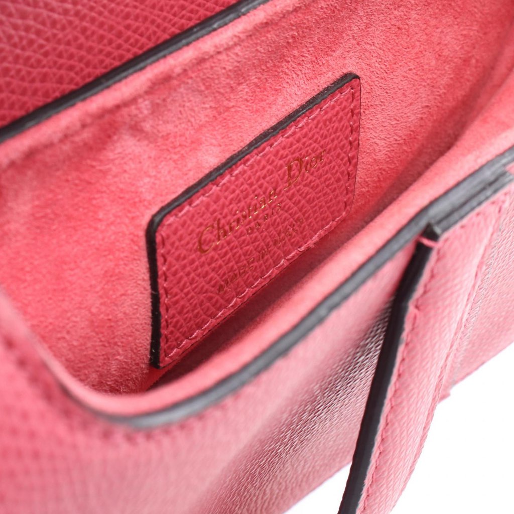 Dior Mini Grained Calfskin Saddle Bag - 4
