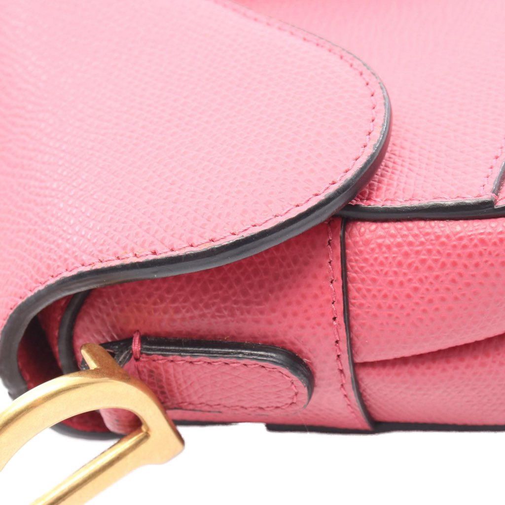 Dior Mini Grained Calfskin Saddle Bag - 5