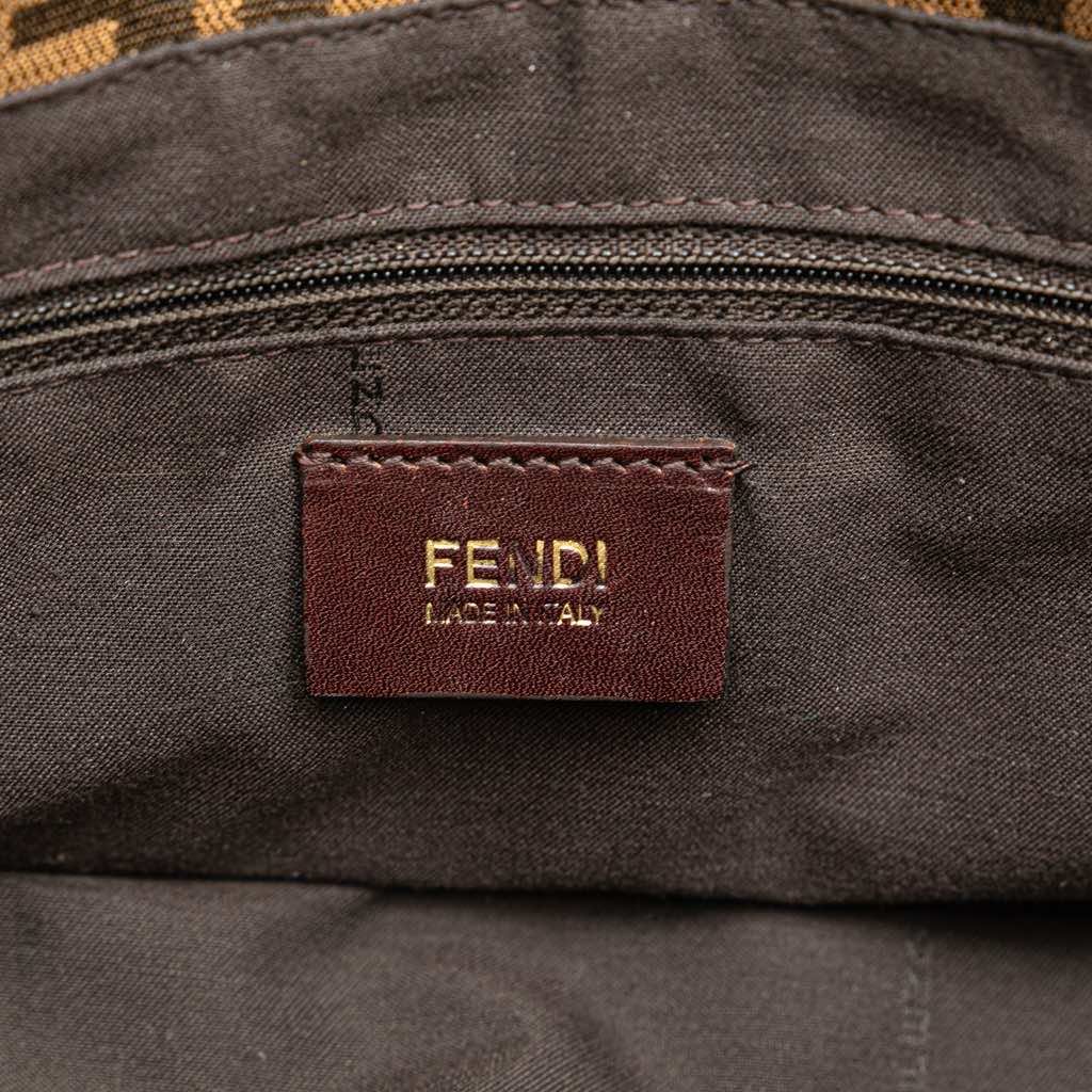 Fendi Zucca Canvas Mia Flap Crossbody - Side view