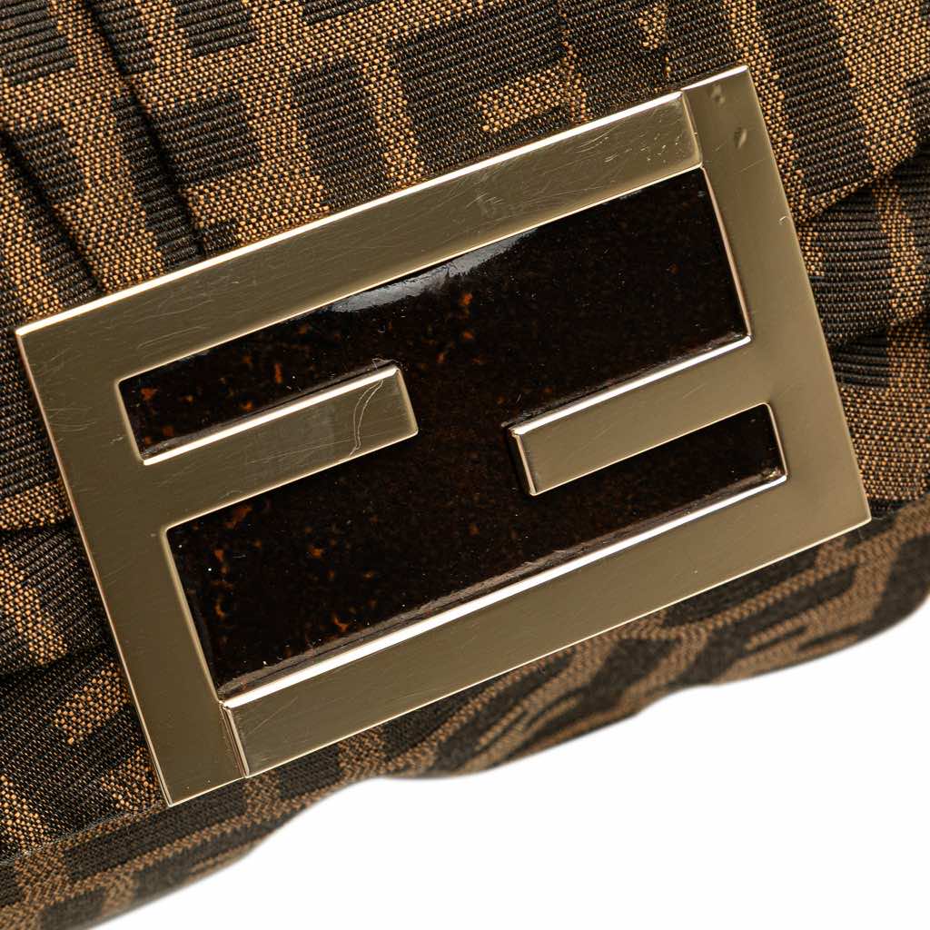 Fendi Zucca Canvas Mia Flap Crossbody - Detail 2