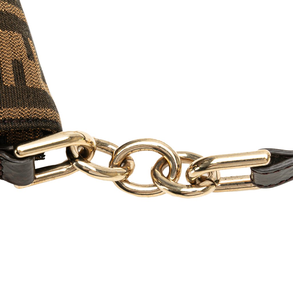 Fendi Zucca Canvas Mia Flap Crossbody - Image 12