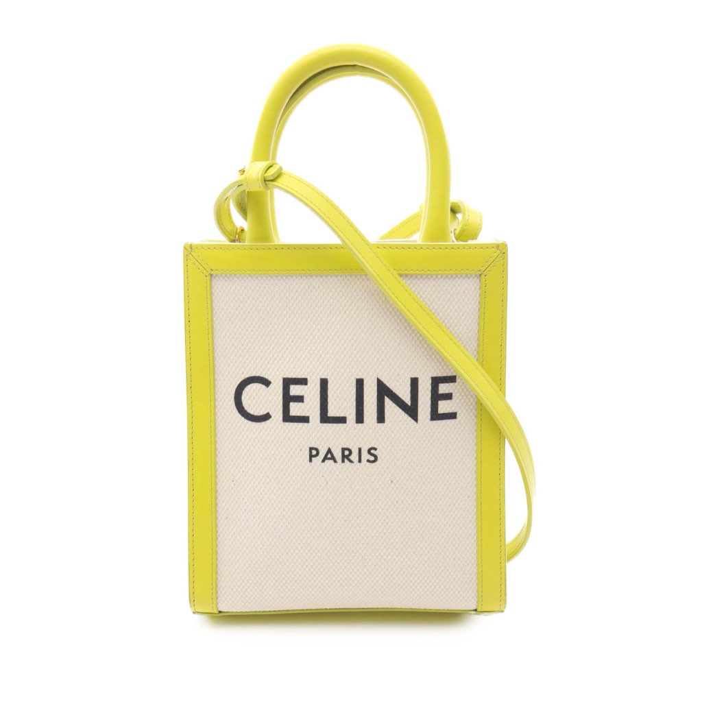 Celine Mini Canvas Vertical Cabas Tote
