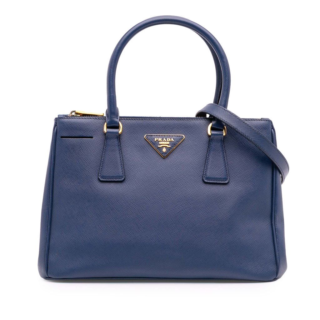 Prada Small Saffiano Lux Galleria Double Zip Satchel