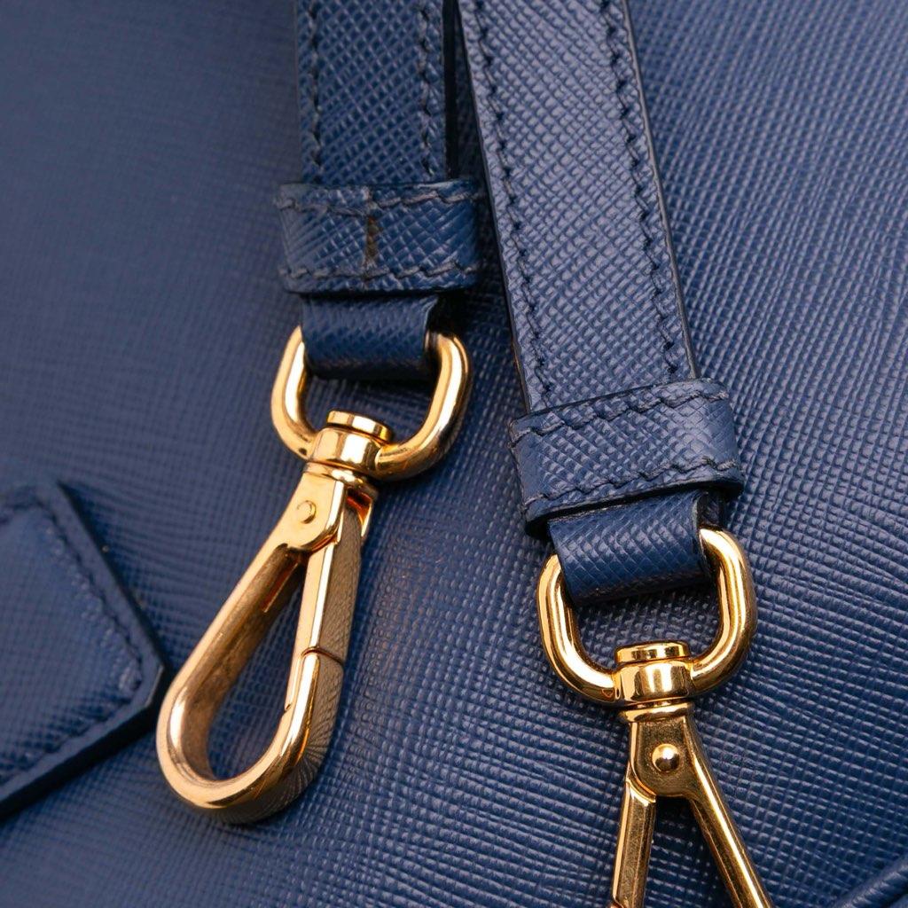 Prada Small Saffiano Lux Galleria Double Zip Satchel - Detail 1