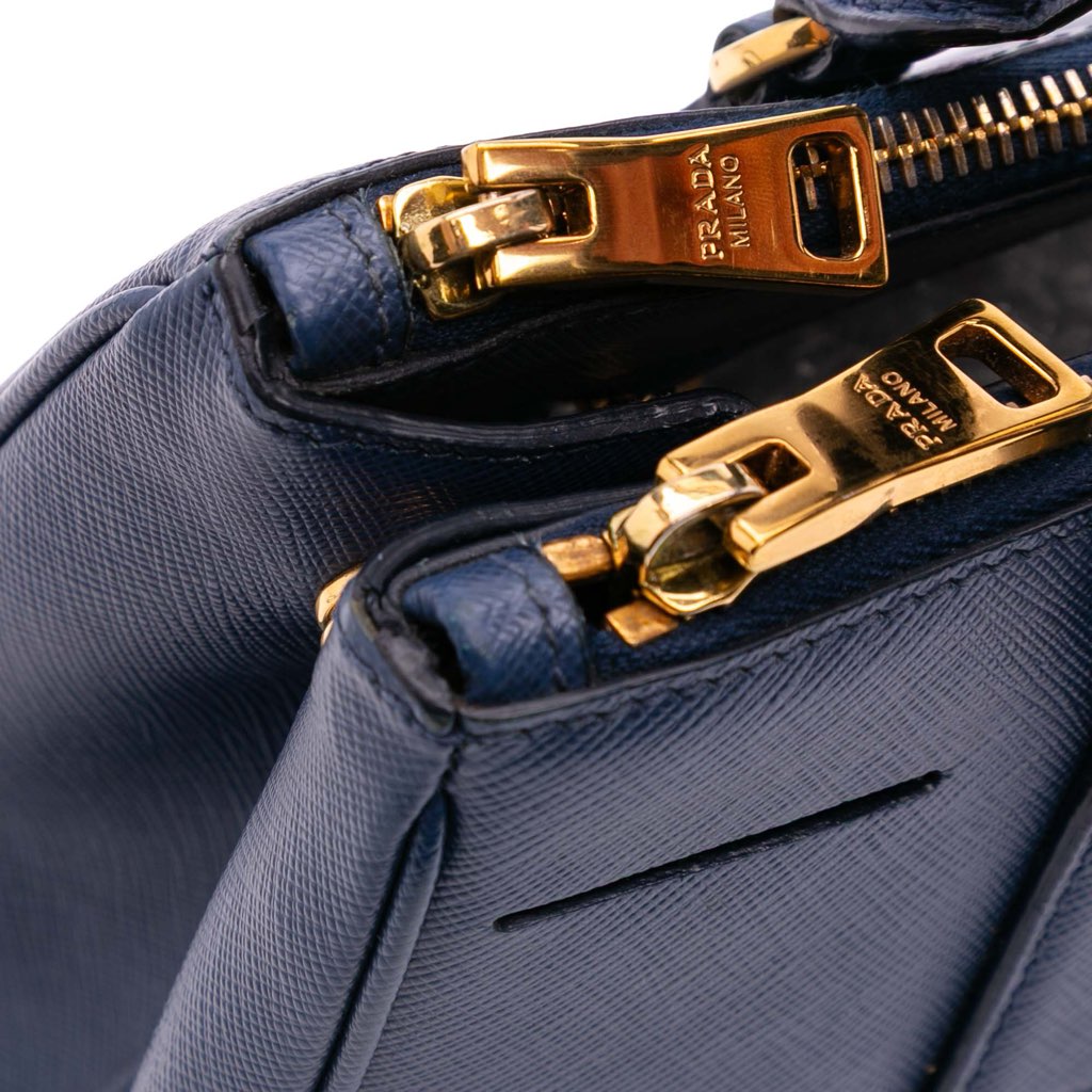 Prada Small Saffiano Lux Galleria Double Zip Satchel - Image 11