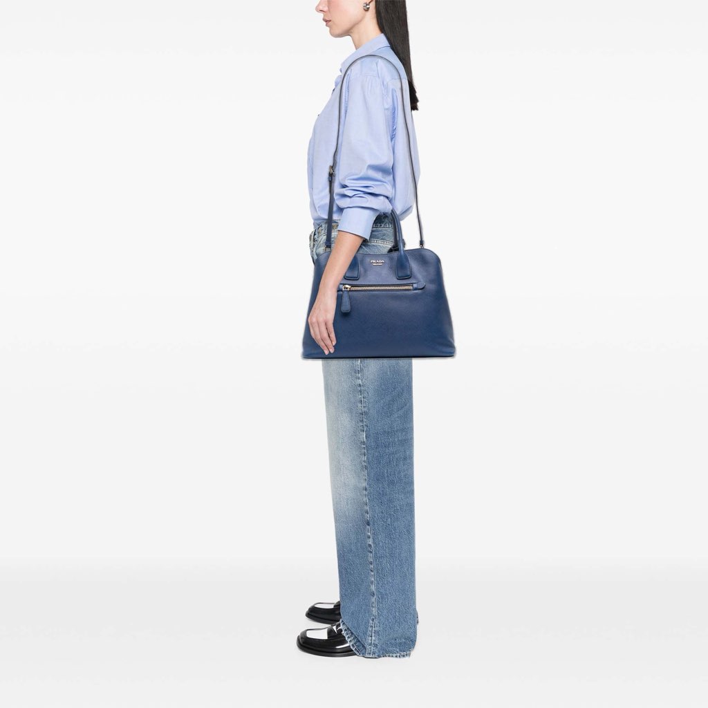 Prada Saffiano Cuir Open Promenade Satchel - Image 12