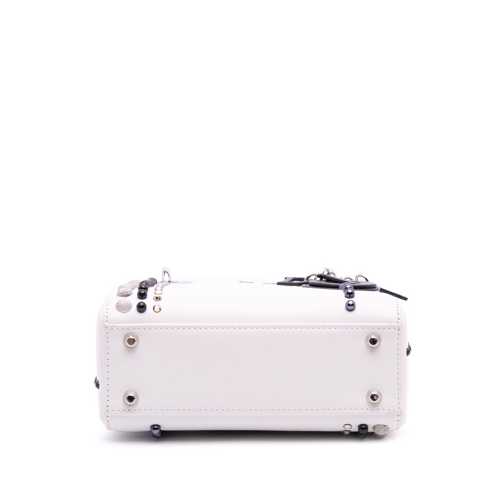Dior Mini Studded Lambskin Crystal Pearl Lady Dior - 3