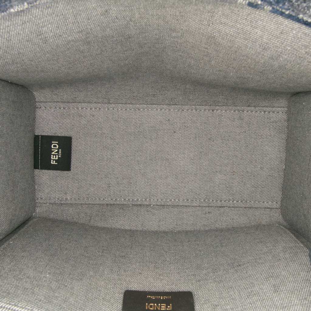 Fendi Small FF Embroidered Chenille Sunshine Shopper Tote - 4