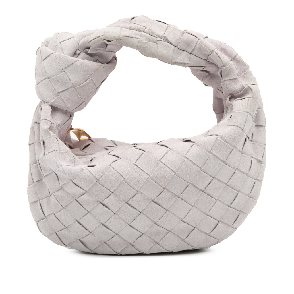 Bottega Veneta Mini Suede Intrecciato Jodie