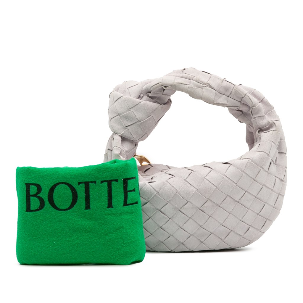 Bottega Veneta Mini Suede Intrecciato Jodie - Image 15