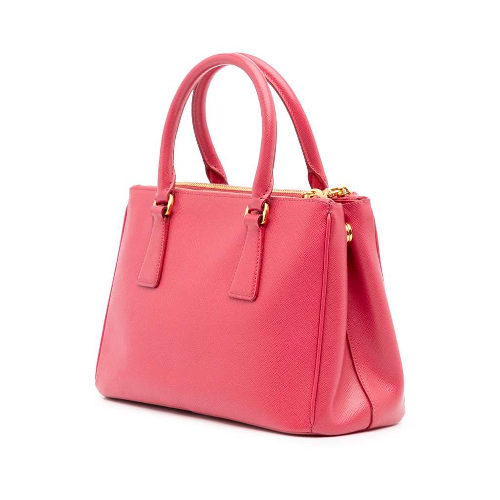 Prada Small Saffiano Lux Galleria Double Zip Satchel - 2