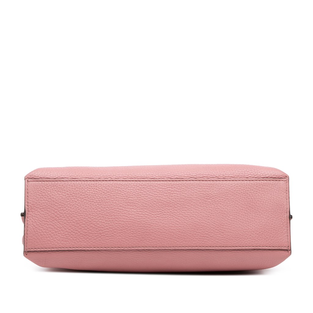 Gucci Medium Leather Bamboo Daily Satchel - Image 6