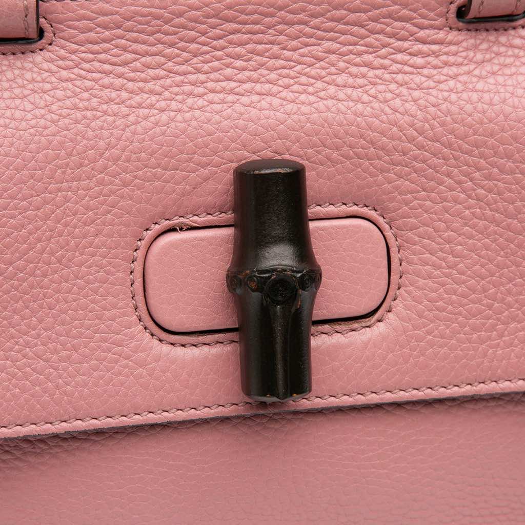 Gucci Medium Leather Bamboo Daily Satchel - Detail 1