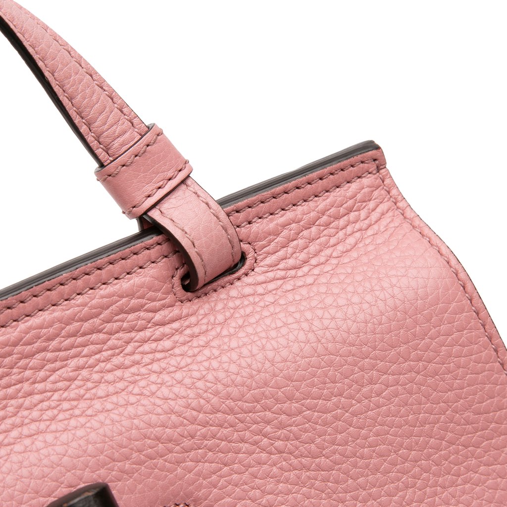 Gucci Medium Leather Bamboo Daily Satchel - Image 11