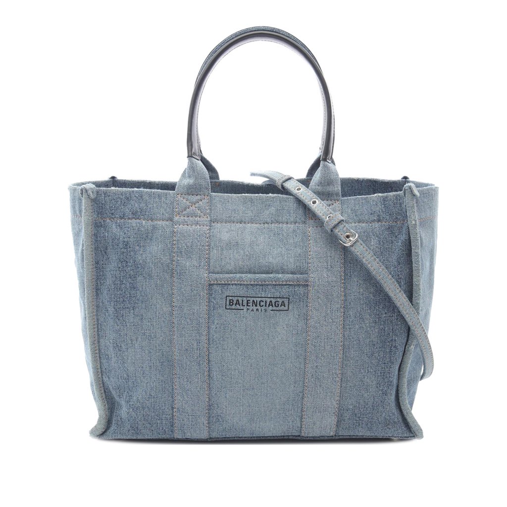 Balenciaga Medium Denim Hardware Tote