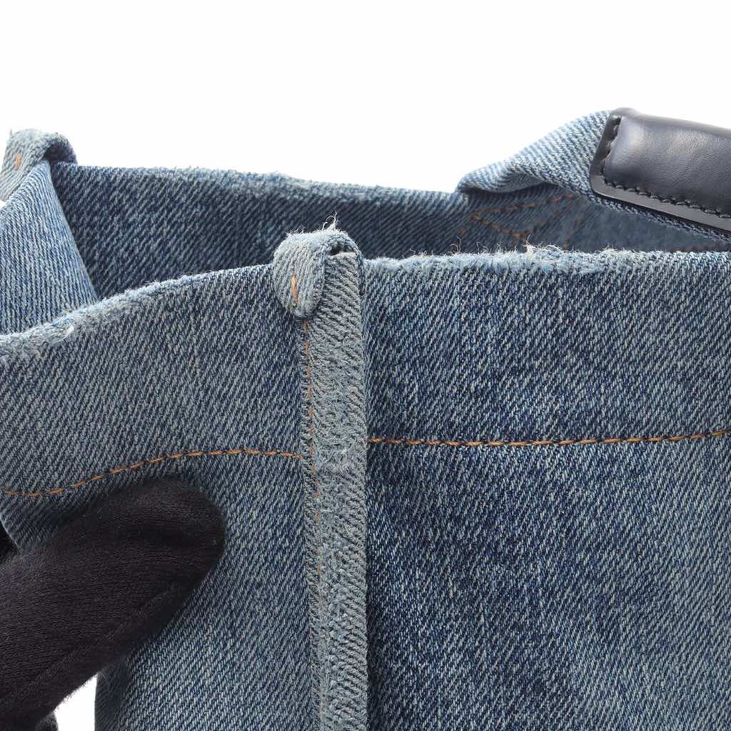 Balenciaga Medium Denim Hardware Tote - Side view